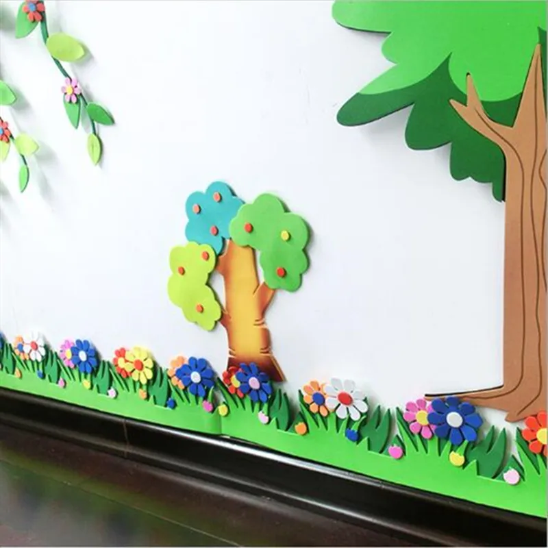 3D эва смешанный шаблон пены наклейки на стену DIY мультфильм животных головоломка