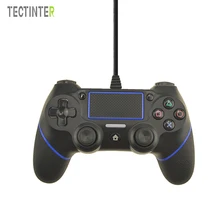 USB Wired Controller For PS4 Playstation Dualshock Sony Gamepads Joystick Joypad Controle Multiple Vibration