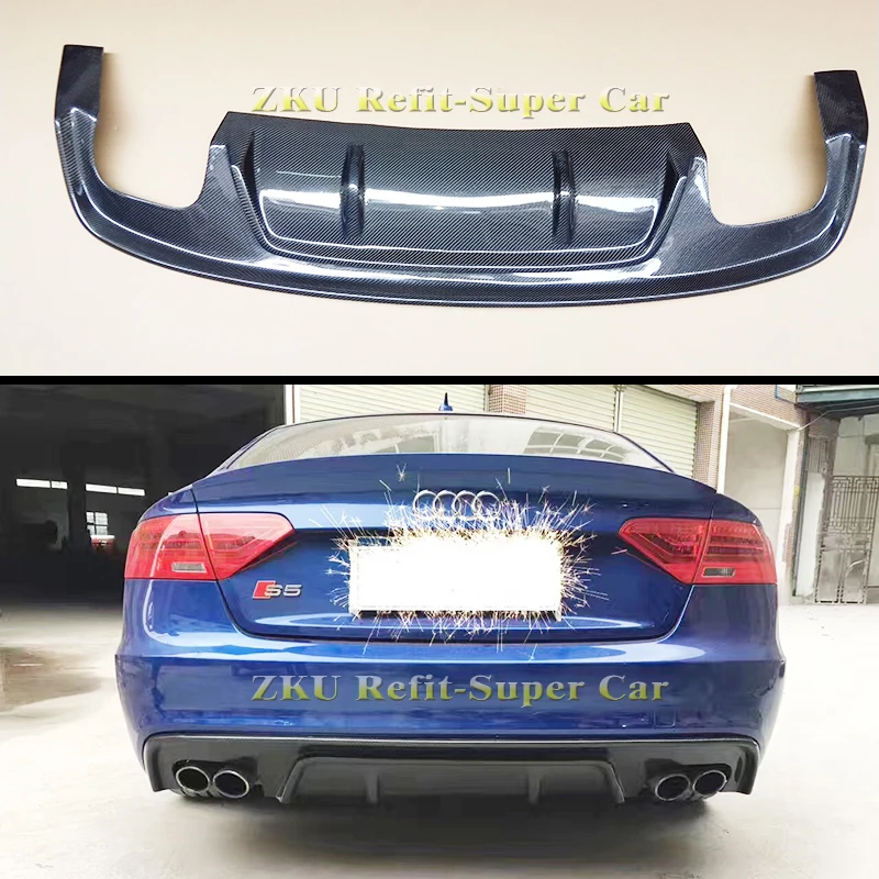 

Carbon fiber Rear Trunk Roof Lip Spoiler Window Wing for Audi A5 S5/Sport package 2012-2015