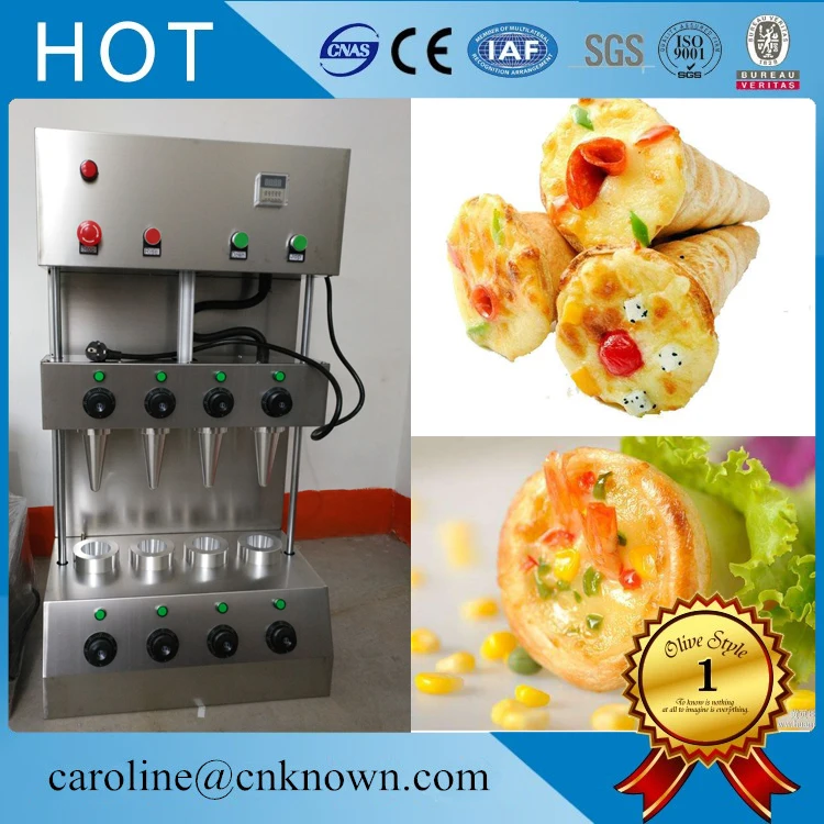 

Free shipping 4 pcs stainless steel pizza cone machine,pizza cone maker