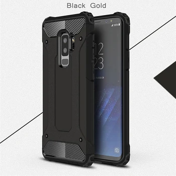 

500pcs Tough Armor Hybrid PC Cover For Samsung S10 5G E S9 S8 Plus Note 10 10+ 9 8 Soft Silicone Daul Rugged Anti-knock Cases