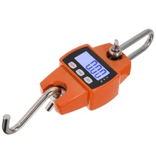 1pc Digital Crane Scale 300kg/600lb Heavy Duty Digital Mini Electronic Hanging Hook Weighing Luggage With LED Display 200kg high accuracy electronic price computing weighing scales digital hanging hook crane scale