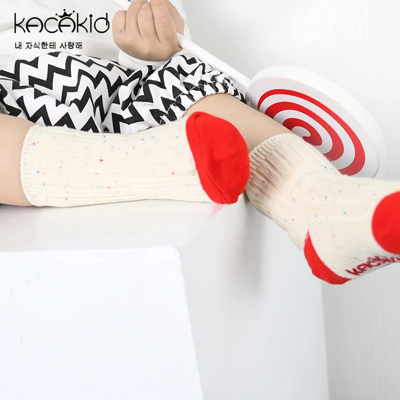 KACAKID/Официальный магазин, детские носки унисекс милые детские носки в горошек для мальчиков и девочек хлопковые нескользящие детские носки для мальчиков и девочек ka1099