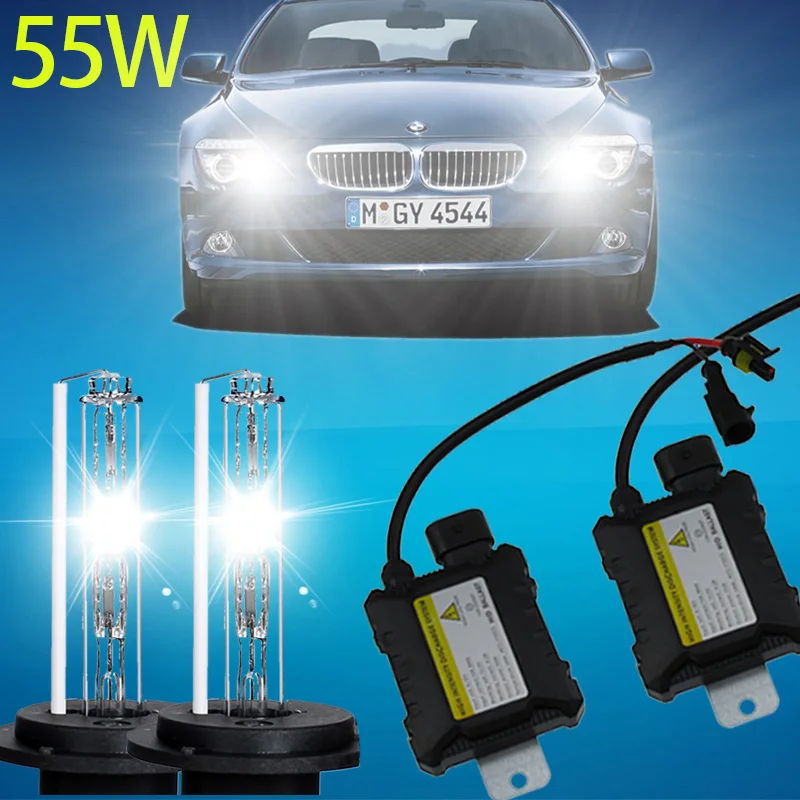 

55W Auto hid Xenon Bulb Kit H1 H3 H4 H7 H11 H9 H10 9004 9005 HB3 HB4 9006 880 881 H27 For Car Headlight 3000K 5000K For Fog Lamp