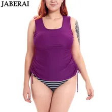 JABERAI женское танкини Набор Плюс Размер Купальники Купальник винтажный высокая талия купальный пляжный костюм одежда Пуш-Ап купальник из двух частей