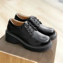 QPFJQD/сезон весна-осень; винтажные цветные женские оксфорды из натуральной кожи в британском стиле; женские Прошитые оксфорды; зимняя обувь на плоской подошве с мехом