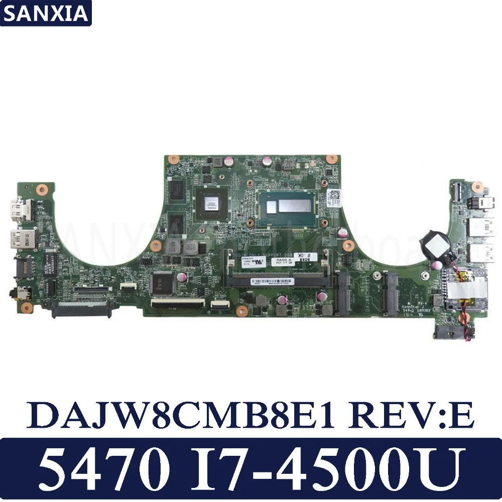 KEFU DAJW8CMB8E1 REV: E اللوحة المحمول لديل Vostro 5470 اختبار اللوحة الأصلية I7-4500U GT740M