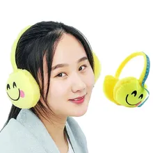 INDJXND новые рождественские Мультяшные наушники, теплые зимние мужские наушники, плюшевая ткань, новинка, наушники, женские аксессуары