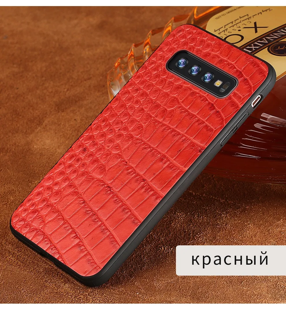 Роскошный кожаный чехол для samsung Galaxy s10 9 8 7 6 плюс ударопрочный крокодил принципиально задняя крышка для samsung Note 8 9 a50