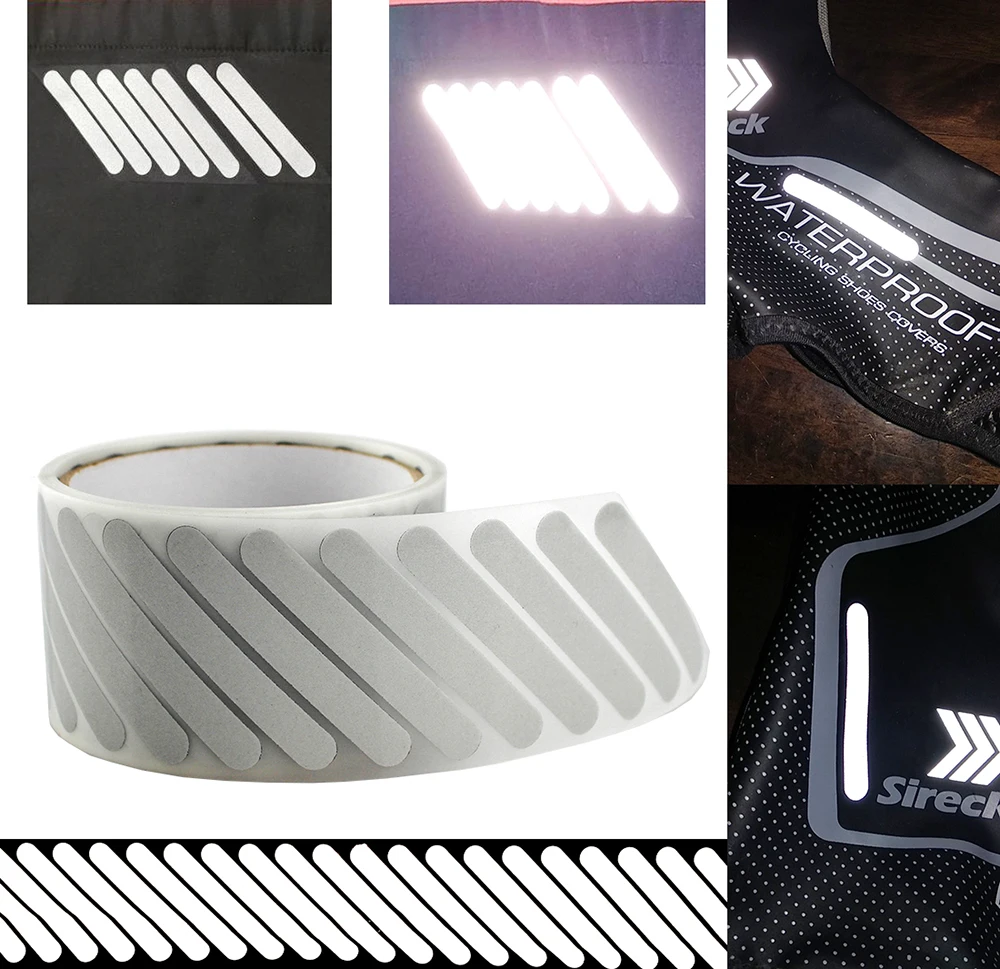 High Visibility Safely Silver Reflective DIY Tape Iron On Fabric Clothes Heat Transfer Vinyl