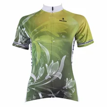 Красивые цветы лилии Дизайн Майки спортивные BMX MTB дорожный мотоцикл одежда Зеленый S-XXL с коротким рукавом велосипед Майки для женщин