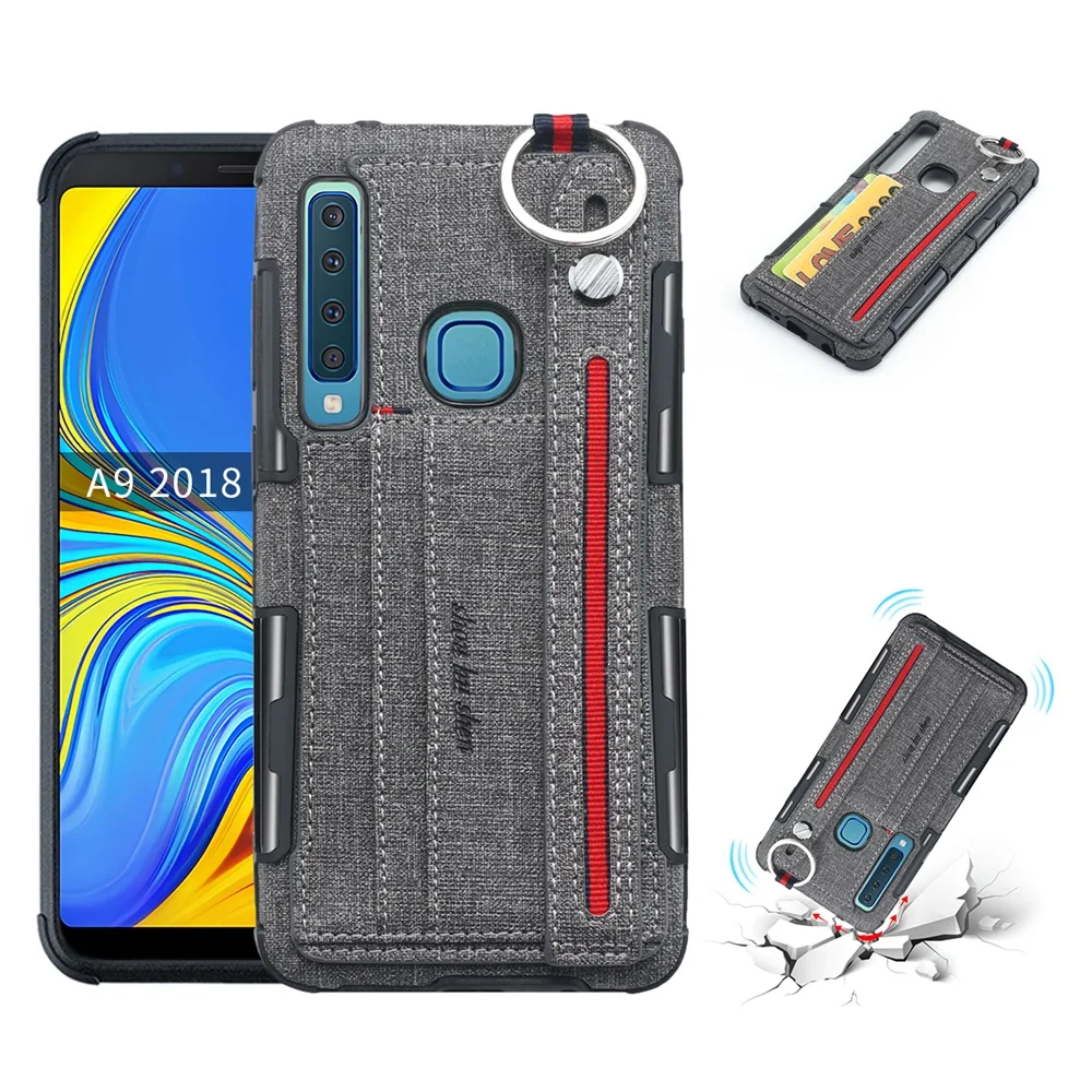 

Luxury Case For Samsung Galaxy A7 2018 A9 Case credit Card ring Holder Wallet Cover For Galaxy A70 A50 A30 A20 A10 M30 M20 M10