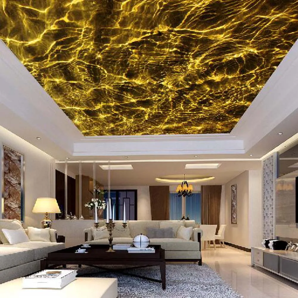 Living Room Ceiling Wallpaper Murals 3D Large Photo Wall Paper Rolls