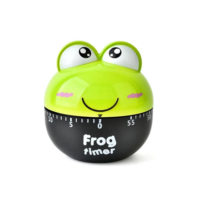 

Lovely 55 Minute Animal Timer Easy Operate Kitchen Useful Cooking Cute Frog Shape for Kitchen Timer PAK55