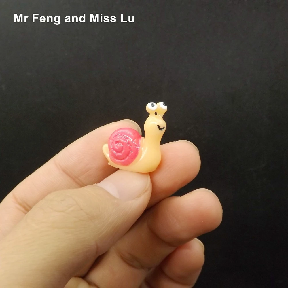 カラフルなミニカタツムリのおもちゃミニチュア樹脂工芸品の装飾品モデル玩具キッドdiy Model Toy Toy Modelmini Toys Aliexpress