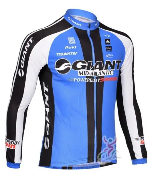 

Giant Team 2013 Winter Thermal Fleece Cycling Jersey/Jacket/Skinsuit Long Sleeve Clothing Bike Bicycle Wear Fabric ciclismo