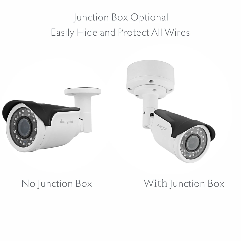 Doerguin AJMB2450VP SONY IMX335 5MP Открытый PoE ip-камера с 2,8-12 мм ручной варифокальный объектив SMD ИК светодиодный, распределительная коробка опционально