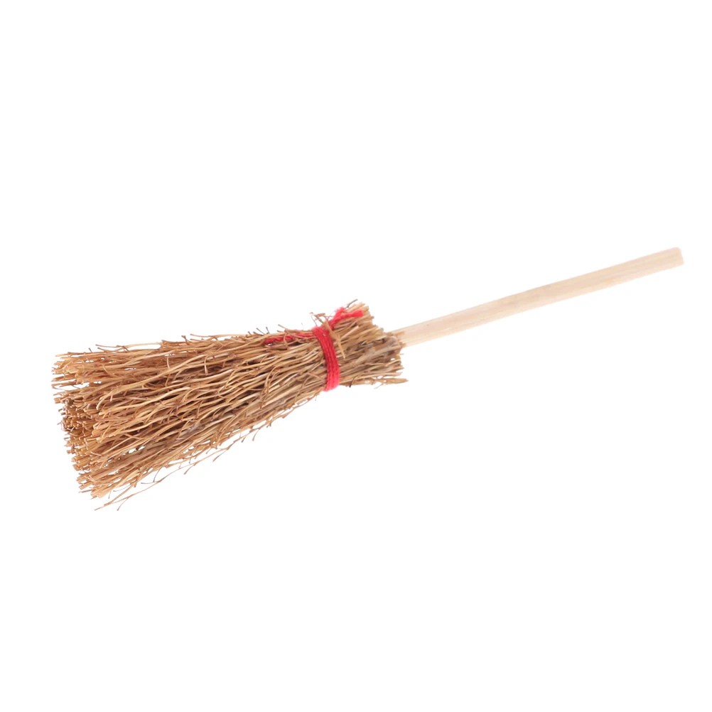 1/12 масштаб миниатюрный кукольный домик мебель Besom деревянные фигурки ведьмы