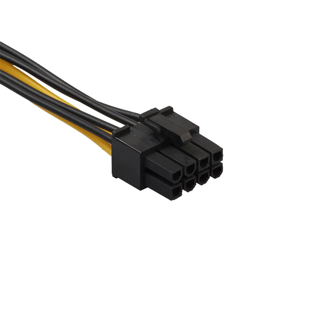 

Ecosin2 Computer Cables & Connectors Dual Molex 4 Pin To 8 Pin PCI-E Express Converter Adapter Power Cable 18cm Oct14