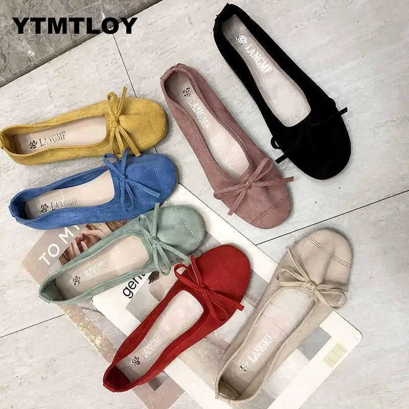 

Women Flats Suede Candy Color Loafers Slip on Casual Flat Shoes Soft Ballet Spring Moccasins Shallow Ladies Flat Shoes Women
