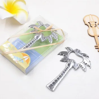

100pcs Beach Party Coconut Tree Bottle Opener Wedding Favor and Gift for Guests Event Party Supplies WB133