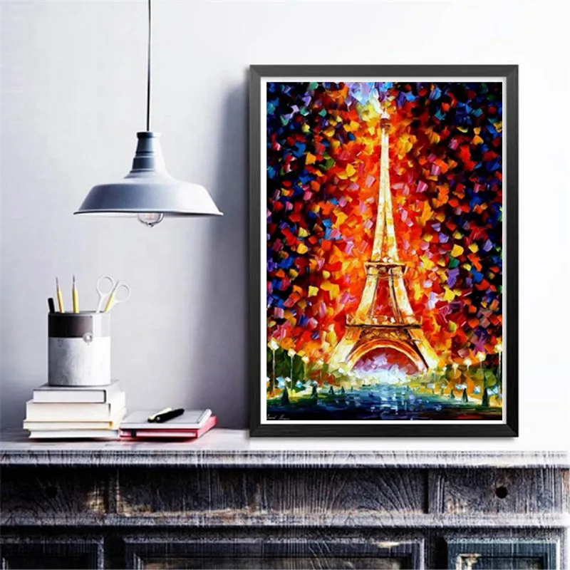 

Diamond Embroidery DIY Painted Tower Diamond Painting Landscape Picture Of Rhinestone Living Room Decoration Home Gift
