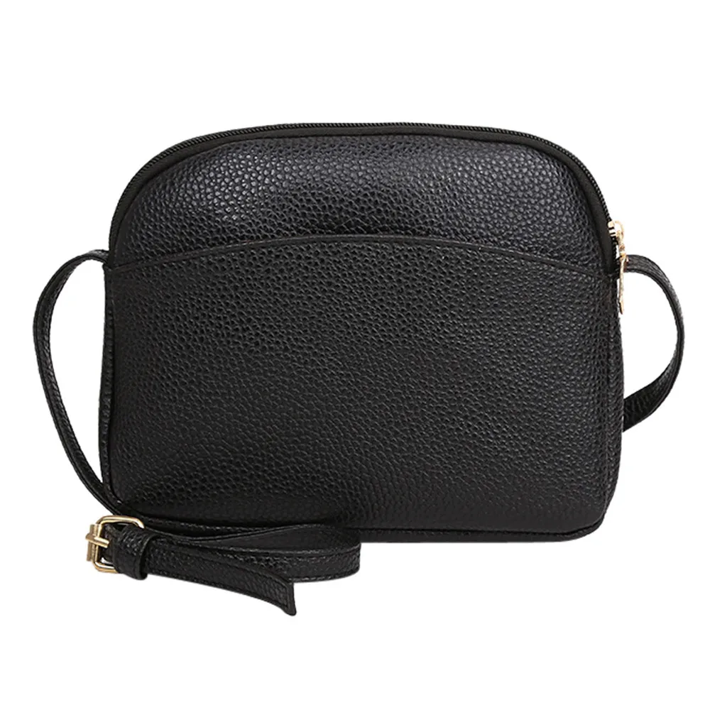 

2018 Xiniu Vintage Women Pure Color Litchi Pattern new and high quality Leather Crossbody Bag Shoulder Bag #Z
