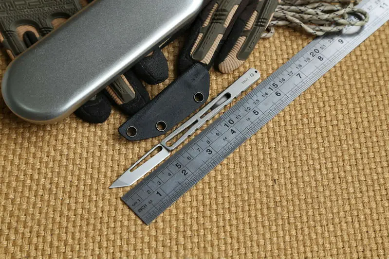 Tactical II fixed blade knife CPM S35vn hunting straight knife KYDEX Sheath camping survival outdoor knives EDC tool