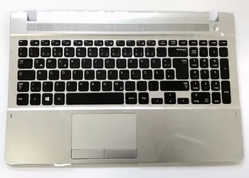 

German/Deutsch (DE) keyboard for Samsung NP270E5V NP275E5E Silver Palmrest (GR8819)