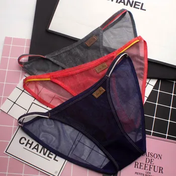 

RUIN DZ012 3pcs/lot WOMEN'S PANTIES Soft transparent gauze sexy jeans ladies underwear girl panties