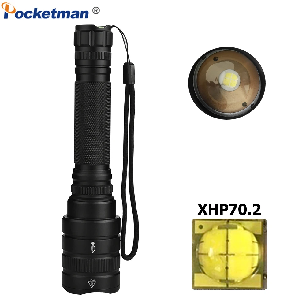 XHP70.2 светодиодный фонарик масштабируемый светодиодный фонарь мощный XHP50 XHP70 фонарик водонепроницаемый для походов на открытом воздухе