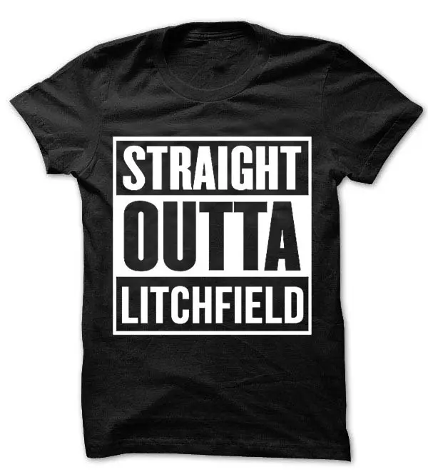 Оранжевая это новая черная рубашка Прямая Футболка с принтом Out Litchfield
