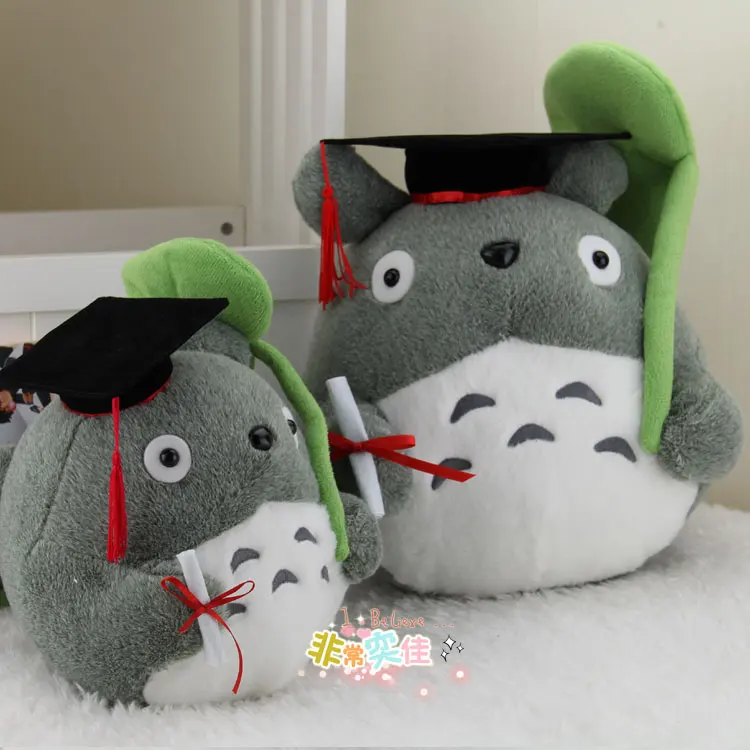 totoro graduation plush