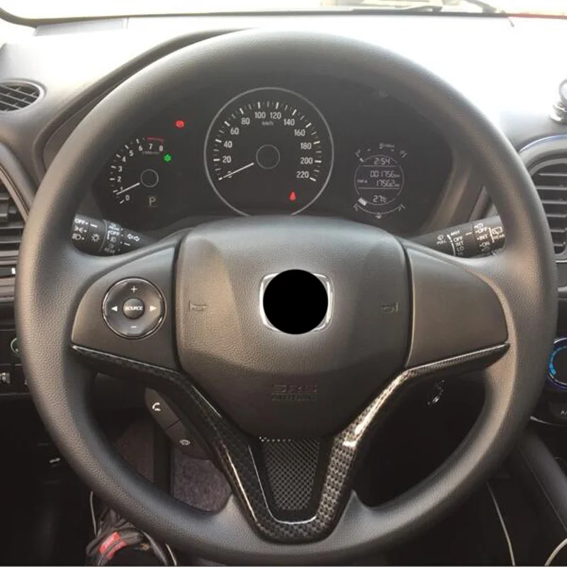 SUNFADA хромированное украшение рулевого колеса отделка интерьера Автозапчасти автомобильные Чехлы для Honda vezel HRV HR-V автостайлинг