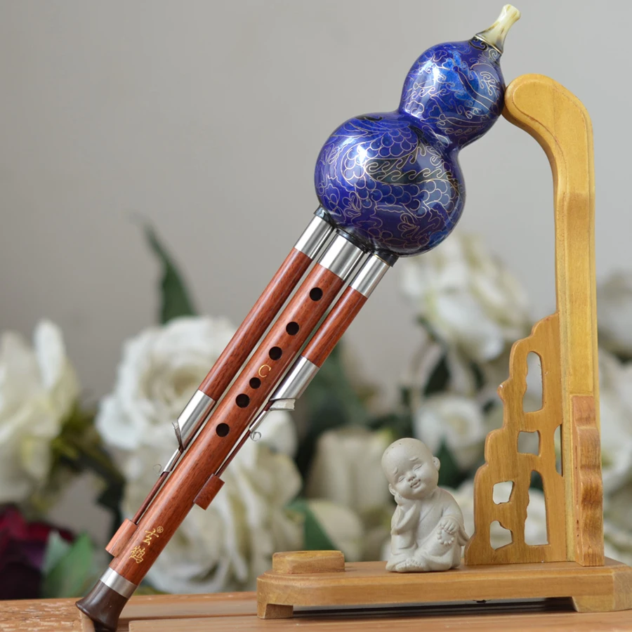 Профессиональный Hulusi высококачественный палисандр PipesThick медный тростник иммитация рога мундштук коллекция музыкальный подарок флейта