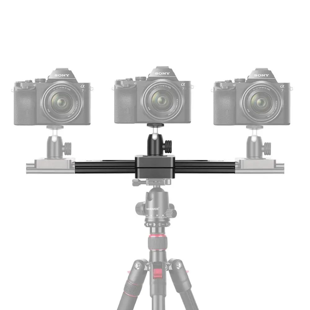 Neewer Портативный мини Камера видео Slider Rail 9 дюймовый расширяемая до 15 дюймов 2 полосная выдвижной