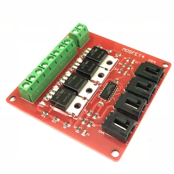 

100% New Electronic building block 4-way switch module MOSFET switch development board IRF540 isolated power modul