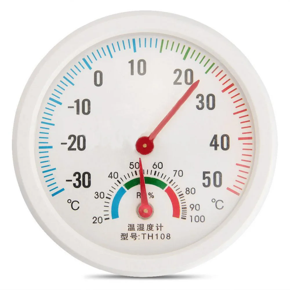 Мини термометр гигрометр Круглый с часами|gauge|gauge metergauge temperature |