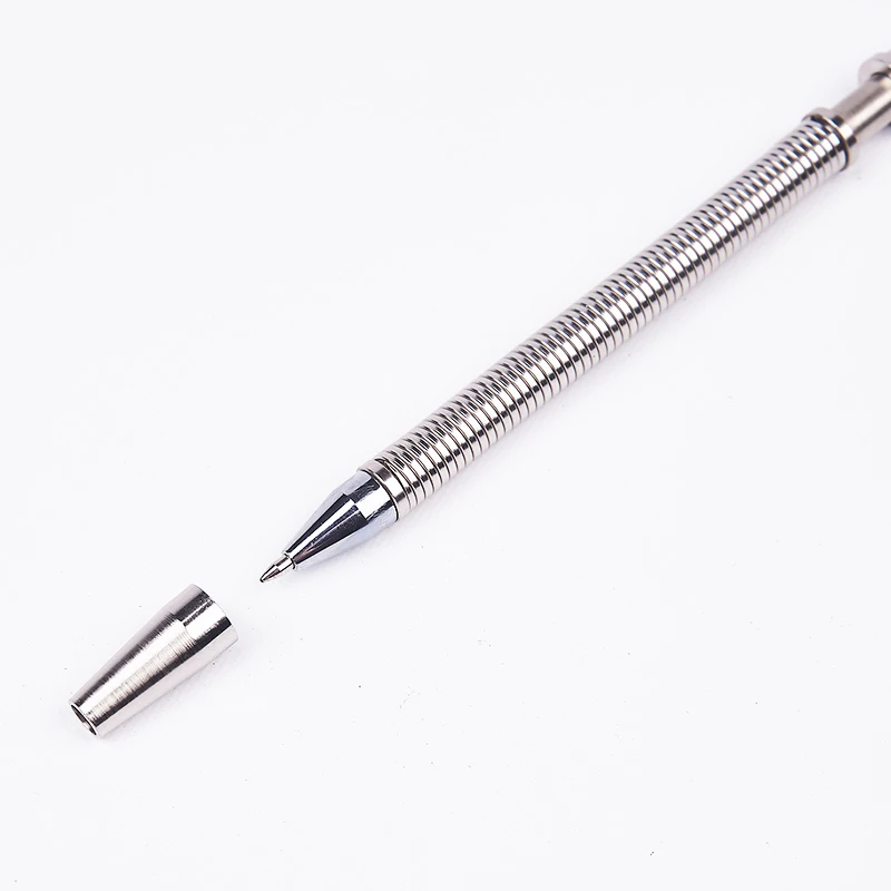 Мощная магнитная шариковая ручка, волшебные чернила, многофункциональная ручка, спиннинг, роскошная Серебряная модульная антистресс, расслабляющая игрушка 02