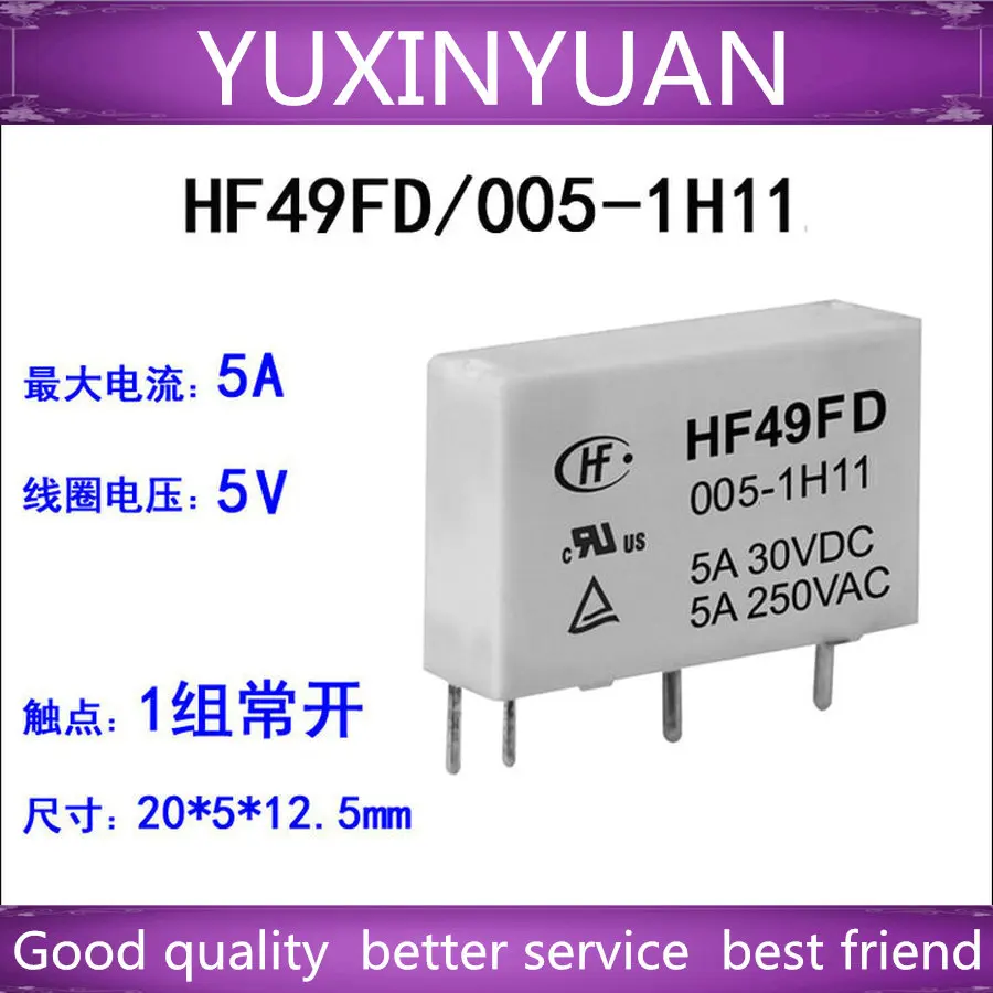 10 шт. HF49FD/005-1H11 5A 5 v-набор нормально открытых небольших реле 1 | Обустройство дома