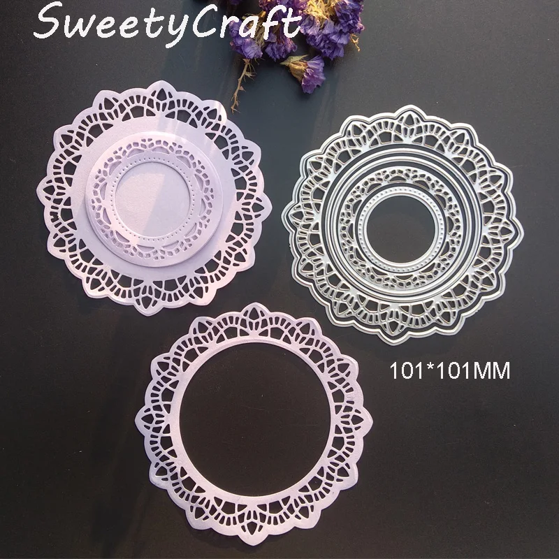 layer circle Lace dies 45