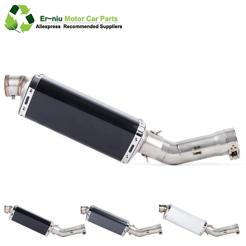 

Motorcycle Full Exhaust Muffler System Link Contact Middle Pipe Link Pipe with DB KILLER Slip-On for Yamaha FZ800 FZ8 2011-2013