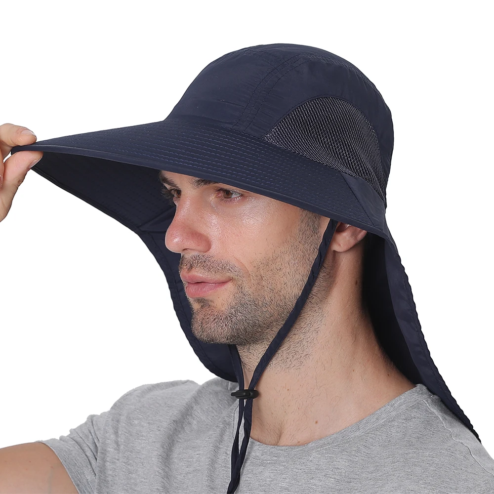 fishing cap with neck flap