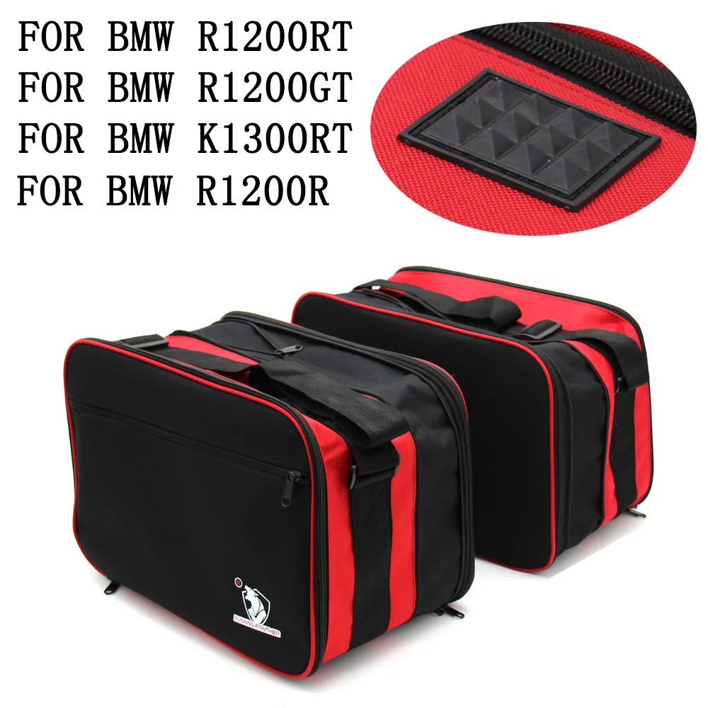 

For BMW R1200RT R1200R R1200GT K1300GT Pannier liner inner basg bags expandable BLACK/RED Colour