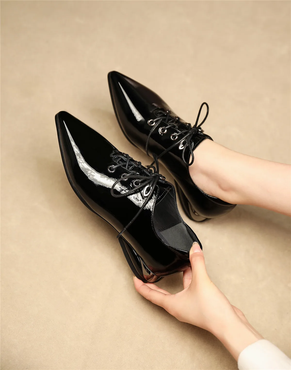 Plus size 34-42 women's genuine leather lace-up flats oxfords leisure soft comfortable espadrilles casual british style shoes