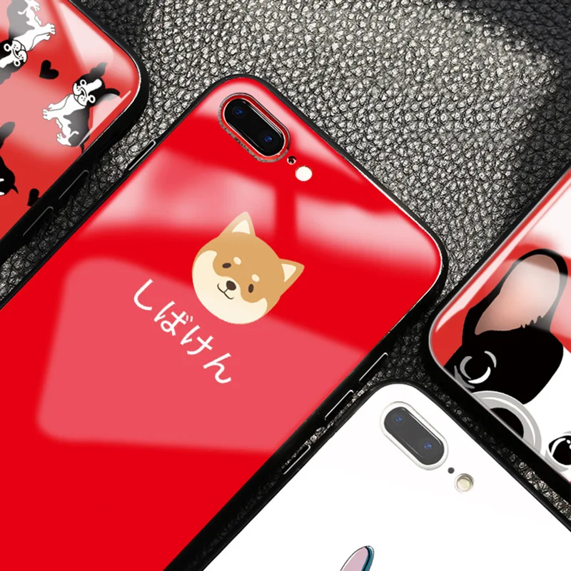 Милое закаленное стекло для iPhone XS Max XR X 8 7 6 6s Plus KISS ME Heart защитная задняя крышка для телефона