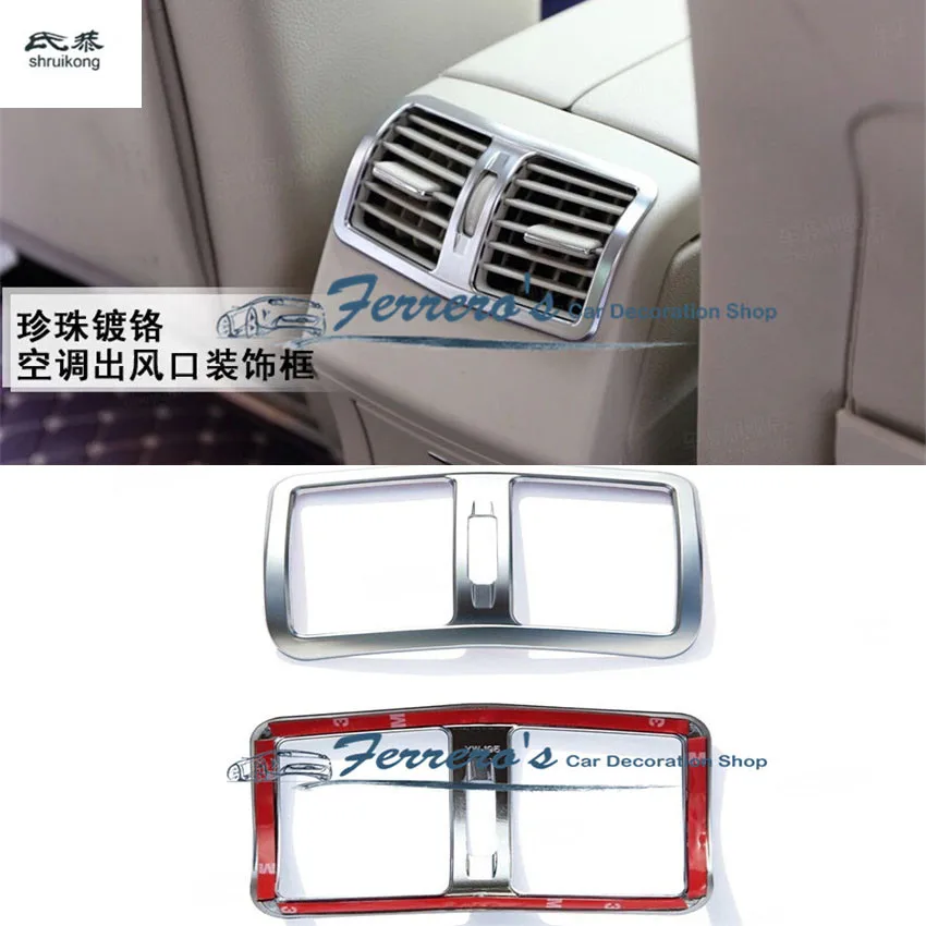 

1Pc ABS Rear Back Air-conditioning Outlet Decoration For Mercedes Benz 2011-2015 E-Class E200L E260L E300L