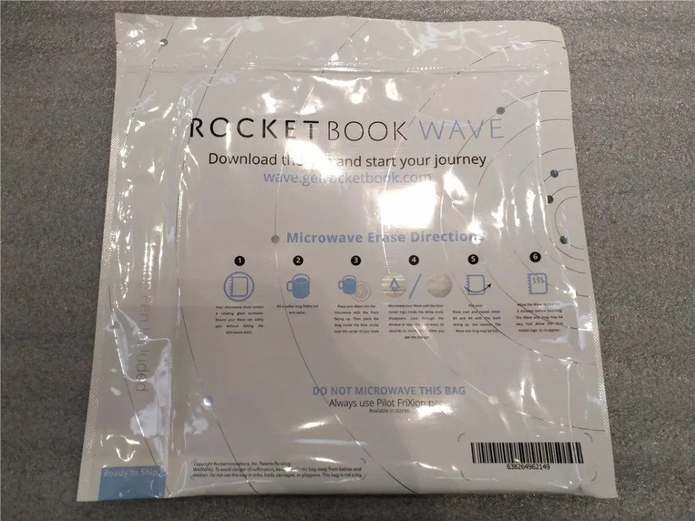 Горячая Rocketbook Wave умный многоразовый ноутбук пилот ручка frixion