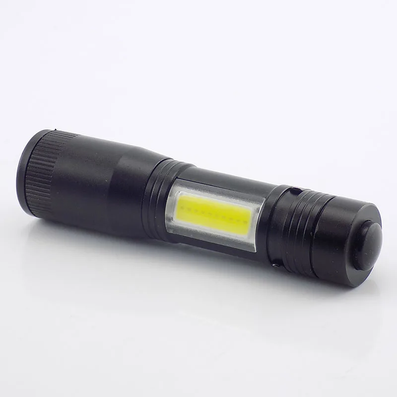 

Portable LED Flashlight COB Q5 Work Light Powerful Mini Hand Torch with clip led lights AA battery Flash lamp lanterna