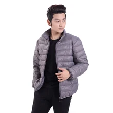 Новые мужские осень зимняя куртка плюс Размеры Стенд воротник пальто хлопка Утепленная одежда тонкий хлопок куртка LJ0493